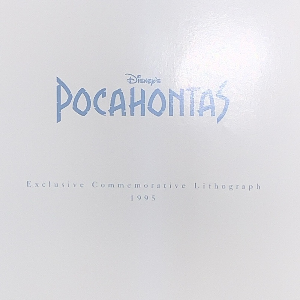 NiP Disney Pocahontas 1995 Exclusive Commemorative Lithograph 11x14 - Picture 6 of 8